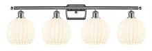 Innovations Lighting 516-4W-PC-G1217-8WV - White Venetian - 4 Light - 38 inch - Polished Chrome - Bath Vanity Light