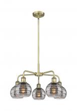 Innovations Lighting 516-5CR-AB-G556-6SM - Rochester - 5 Light - 24 inch - Antique Brass - Chandelier