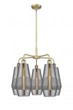  516-5CR-AB-G683-7 - Windham - 5 Light - 25 inch - Antique Brass - Chandelier