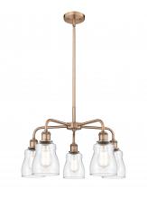 Innovations Lighting 516-5CR-AC-G392 - Ellery - 5 Light - 23 inch - Antique Copper - Chandelier