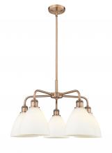 Innovations Lighting 516-5CR-AC-GBD-751 - Bristol - 5 Light - 26 inch - Antique Copper - Chandelier