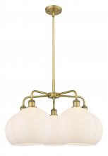 Innovations Lighting 516-5CR-BB-G121-10 - Athens - 5 Light - 28 inch - Brushed Brass - Chandelier