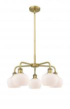 Innovations Lighting 516-5CR-BB-G91 - Fenton - 5 Light - 25 inch - Brushed Brass - Chandelier