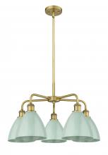 Innovations Lighting 516-5CR-BB-MBD-75-SF - Plymouth - 5 Light - 26 inch - Brushed Brass - Chandelier