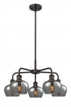 Innovations Lighting 516-5CR-OB-G93 - Fenton - 5 Light - 25 inch - Oil Rubbed Bronze - Chandelier