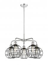 Innovations Lighting 516-5CR-PC-CE-8-BK - Lake Placid - 5 Light - 26 inch - Polished Chrome - Chandelier