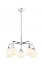 Innovations Lighting 516-5CR-PC-G1217-6WV - White Venetian - 5 Light - 24 inch - Polished Chrome - Chandelier