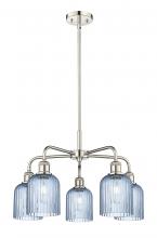 Innovations Lighting 516-5CR-PN-G559-5BL - Bridal Veil - 5 Light - 23 inch - Polished Nickel - Chandelier