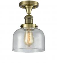 Innovations Lighting 517-1CH-AB-G74 - Bell - 1 Light - 8 inch - Antique Brass - Semi-Flush Mount