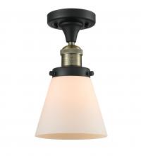 Innovations Lighting 517-1CH-BAB-G61 - Cone - 1 Light - 7 inch - Black Antique Brass - Semi-Flush Mount