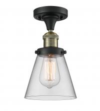 Innovations Lighting 517-1CH-BAB-G62 - Cone - 1 Light - 7 inch - Black Antique Brass - Semi-Flush Mount