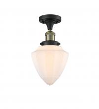 Innovations Lighting 517-1CH-BAB-G661-7 - Bullet - 1 Light - 7 inch - Black Antique Brass - Semi-Flush Mount