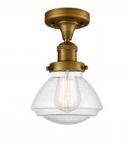 Innovations Lighting 517-1CH-BB-G324 - Olean - 1 Light - 7 inch - Brushed Brass - Semi-Flush Mount