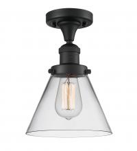 Innovations Lighting 517-1CH-BK-G42 - Cone - 1 Light - 8 inch - Matte Black - Semi-Flush Mount