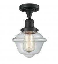 Innovations Lighting 517-1CH-BK-G532 - Oxford - 1 Light - 8 inch - Matte Black - Semi-Flush Mount