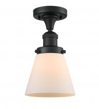 Innovations Lighting 517-1CH-BK-G61 - Cone - 1 Light - 7 inch - Matte Black - Semi-Flush Mount