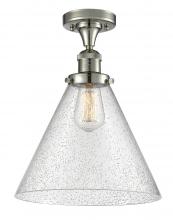 Innovations Lighting 517-1CH-PN-G44-L - Cone - 1 Light - 12 inch - Polished Nickel - Semi-Flush Mount