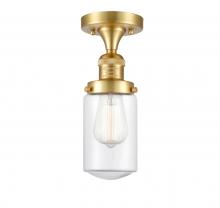 Innovations Lighting 517-1CH-SG-G312 - Dover - 1 Light - 5 inch - Satin Gold - Semi-Flush Mount