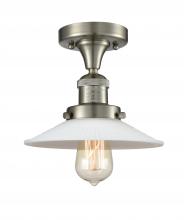 Innovations Lighting 517-1CH-SN-G1 - Halophane - 1 Light - 9 inch - Brushed Satin Nickel - Semi-Flush Mount