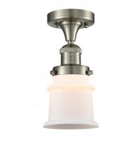 Innovations Lighting 517-1CH-SN-G181S - Canton - 1 Light - 6 inch - Brushed Satin Nickel - Semi-Flush Mount