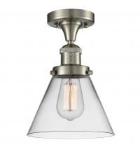 Innovations Lighting 517-1CH-SN-G42 - Cone - 1 Light - 8 inch - Brushed Satin Nickel - Semi-Flush Mount