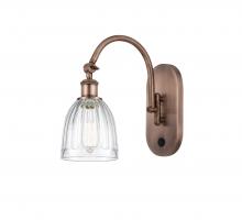 Innovations Lighting 518-1W-AC-G442 - Brookfield - 1 Light - 6 inch - Antique Copper - Sconce