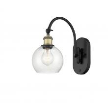 Innovations Lighting 518-1W-BAB-G124-6 - Athens - 1 Light - 6 inch - Black Antique Brass - Sconce