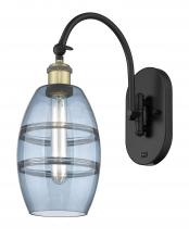 Innovations Lighting 518-1W-BAB-G557-6BL - Vaz - 1 Light - 6 inch - Black Antique Brass - Sconce