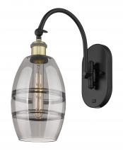 Innovations Lighting 518-1W-BAB-G557-6SM - Vaz - 1 Light - 6 inch - Black Antique Brass - Sconce