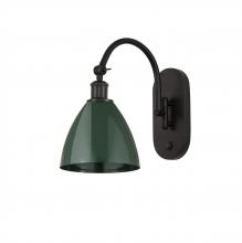 Innovations Lighting 518-1W-OB-MBD-75-GR - Plymouth - 1 Light - 8 inch - Oil Rubbed Bronze - Sconce