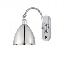 Innovations Lighting 518-1W-PC-MBD-75-PC - Bristol - 1 Light - 8 inch - Polished Chrome - Sconce