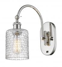 Innovations Lighting 518-1W-PN-G112C-5CL - Cobbleskill - 1 Light - 5 inch - Polished Nickel - Sconce