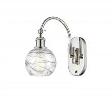 Innovations Lighting 518-1W-PN-G1213-6 - Athens Deco Swirl - 1 Light - 6 inch - Polished Nickel - Sconce