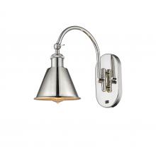  518-1W-PN-M8 - Smithfield - 1 Light - 7 inch - Polished Nickel - Sconce