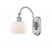 Innovations Lighting 518-1W-SN-G91 - Fenton - 1 Light - 7 inch - Brushed Satin Nickel - Sconce