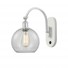 Innovations Lighting 518-1W-WPC-G122-8 - Athens - 1 Light - 8 inch - White Polished Chrome - Sconce