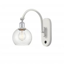 Innovations Lighting 518-1W-WPC-G124-6 - Athens - 1 Light - 6 inch - White Polished Chrome - Sconce