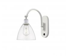 Innovations Lighting 518-1W-WPC-GBD-752 - Bristol - 1 Light - 8 inch - White Polished Chrome - Sconce