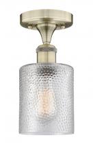 Innovations Lighting 616-1F-AB-G112 - Cobbleskill - 1 Light - 5 inch - Antique Brass - Semi-Flush Mount