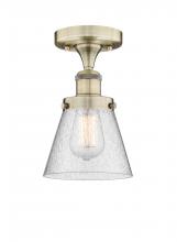 Innovations Lighting 616-1F-AB-G64 - Cone - 1 Light - 6 inch - Antique Brass - Semi-Flush Mount