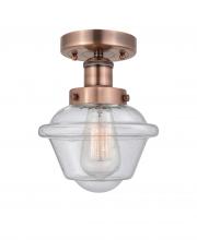 Innovations Lighting 616-1F-AC-G534 - Oxford - 1 Light - 7 inch - Antique Copper - Semi-Flush Mount