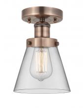 Innovations Lighting 616-1F-AC-G62 - Cone - 1 Light - 6 inch - Antique Copper - Semi-Flush Mount