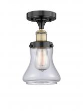 Innovations Lighting 616-1F-BAB-G192 - Bellmont - 1 Light - 6 inch - Black Antique Brass - Semi-Flush Mount