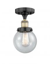Innovations Lighting 616-1F-BAB-G204-6 - Beacon - 1 Light - 6 inch - Black Antique Brass - Semi-Flush Mount