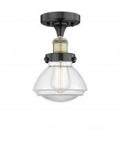 Innovations Lighting 616-1F-BAB-G322 - Olean - 1 Light - 7 inch - Black Antique Brass - Semi-Flush Mount