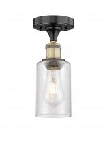 Innovations Lighting 616-1F-BAB-G804 - Clymer - 1 Light - 4 inch - Black Antique Brass - Semi-Flush Mount