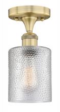 Innovations Lighting 616-1F-BB-G112 - Cobbleskill - 1 Light - 5 inch - Brushed Brass - Semi-Flush Mount