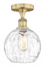 Innovations Lighting 616-1F-BB-G1215-8 - Athens Water Glass - 1 Light - 8 inch - Brushed Brass - Semi-Flush Mount
