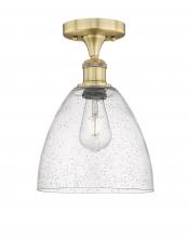 Innovations Lighting 616-1F-BB-GBD-94 - Bristol - 1 Light - 9 inch - Brushed Brass - Semi-Flush Mount