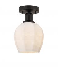 Innovations Lighting 616-1F-OB-G461-6 - Norfolk - 1 Light - 6 inch - Oil Rubbed Bronze - Semi-Flush Mount